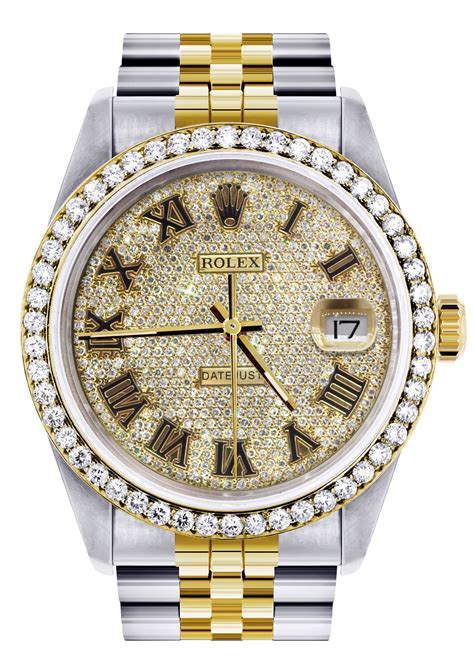 rolex watch with gold and diamond|Rolex full diamond price.